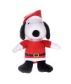 Peanuts for Pets 6 Inch Holiday Snoopy Santa Plush Dog Toy with Squeaker Red and White Charlie Brown Snoopy Plush Dog Toy Small Squeaky Dog Toys- Cute and Soft Stuffed Dog Toys for All Dogs