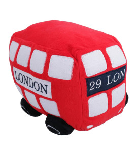 AB Tools Plush London Bus Dog Toy Dog Puppy Play Toy with Squeak gift 16x21cm