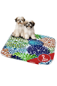 Washable Pee Pads for Dogs, Cat Litter Mat, Puppy Pads, Reusable Pet Training Pads, Small 18 x 24 (2 Pack) by Pupiboo