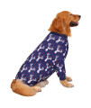 HDE Dog Pajamas One Piece Jumpsuit Lightweight Dog PJs Shirt for M-3XL Dogs Reindeer - 2XL