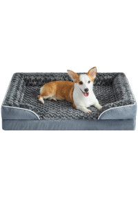 WNPETHOME Waterproof Dog Beds for Medium Dogs, Orthopedic Medium Dog Bed with Sides, Big Dog Couch Bed with Washable Removable Cover, Pet Bed Sofa with Non-Slip Bottom for Sleeping