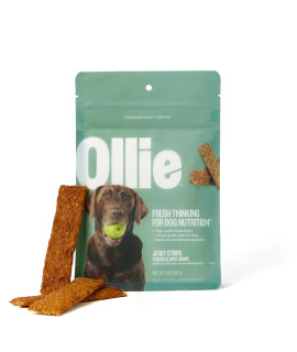 Ollie Chicken and Apple Recipe Jerky Dog Treats - Dog Jerky Treats All Natural - Healthy Dog Treats - Chicken Jerky for Dogs - Real Meat Dog Treats 5 Oz.