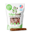 Nature Gnaws Steer Sticks - Bully Sticks for Dogs - Great for Small, Medium and Large Dogs - Made in USA, Single Ingredient - Natural Long Lasting Chew Sticks - Rawhide Free Bully Bones - 8oz