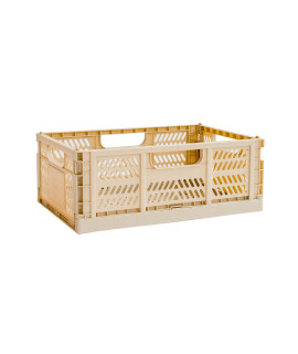 3 Sprouts Modern Folding Crate - Large - Sand
