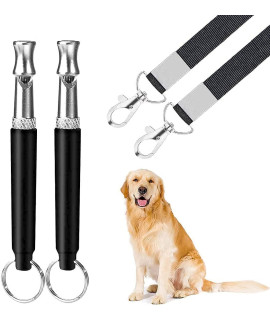 2Pack Dog Whistle, Dog Whistle to Stop Barking Neighbors Dog, Adjustable Ultrasonic Silent Dog Whistle,