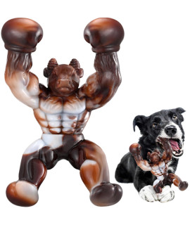 Zinbo Dog Toys for Aggressive Chewers, Indestructible Dog Toys, Tough Dog Toys for Aggressive Chewers Medium/Large Breed, Real Bacon Flavored, Durable Nylon Dog Bone Toys