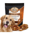 BRUTUS & BARNABY Pig Ear Slivers - Thick Cut, All Natural Dog Treat, Healthy Pure Pork Ear, Easily Digested, Best Gift for Large & Small Dogs (14oz)