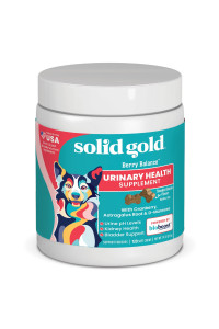 Solid Gold Cranberry Supplement for Dogs for Urinary Tract Health - Berry Balance w/Bioboost UTI + Bladder + Kidney Support for Dogs of All Life Stages w/Antioxidants - Cranberry Powder - 120 Count