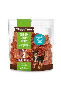 Waggin' Train Chicken Jerky Curls Limited Ingredient, High Protein, Grain Free Dog Jerky Treat - 16 oz. Pouch