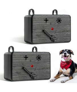 KVISTER 2 Pack Anti Barking Device for Dogs, Bark Deterrent Outdoor/Indoor, Dog Silencer, 4 Modes Switchable Barking Controller, Suitable for All Dogs