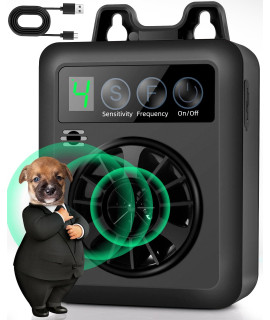 Dog Barking Control Devices Rechargeable Waterproof Anti Barking Device with 4 Sensitivity/Frequency Levels, Ultrasonic Dog Bark Deterrent Pet Behavior Training Tool for Almost Dogs