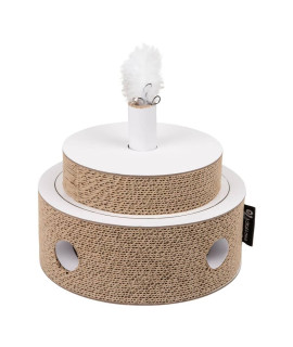 DISTRICT70 Cat Toy FIESTA Cardboard White and Brown