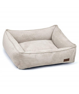 Designed by Lotte Dog Bed Ribbed 65x60x20 cm Light Grey