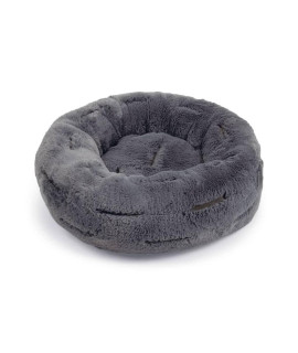 Designed by Lotte Lounging Dog Basket Xanto Round 50x20 cm Grey
