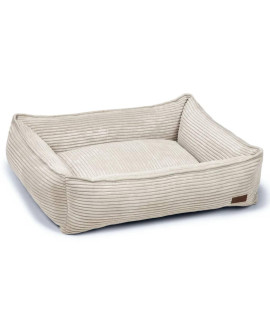Designed by Lotte Dog Bed Ribbed 80x70x22 cm Light Grey