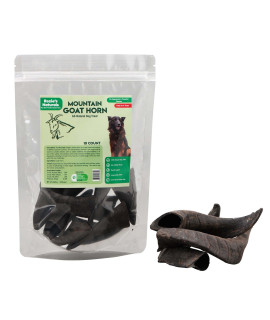 Mountain goat Horn-100% Natural Dog Treat & chews grain-Free gluten-Free Dog chewing Dental Toys-Mixed Sizes 10 count-10 oz(D0102H7FYAT)