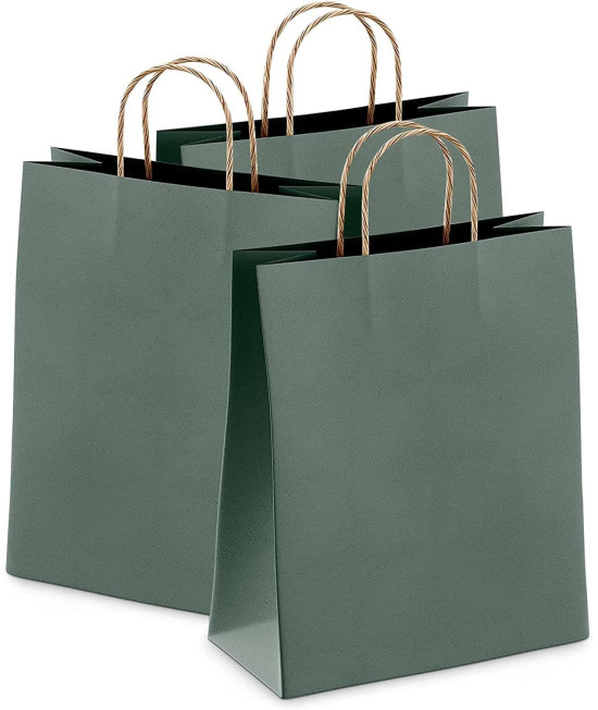 PUREVAcY Red Kraft Paper Bags 16 x 6 x 12 in Bulk Pack of 250 Large Favor Shopping Bags with Handles craft Recycled Paperbags without Logo for Small Business Retail Party carrier(D0102HIM69Y)