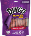 Dingo Munchy Stix, Made With Real Chicken, 50-Count, Red (P-22042)