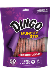 Dingo Munchy Stix, Made With Real Chicken, 50-Count, Red (P-22042)