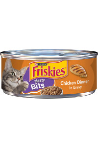 Purina Friskies Gravy Wet Cat Food, Meaty Bits Chicken Dinner - 5.5 oz. Can