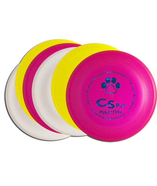 Hyperflite K-10 Pup Competition Standard Dog Disc Six Pack - Assorted Colors