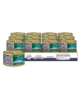 Blue Buffalo Wilderness High Protein Grain Free, Natural Adult Pate Wet Cat Food, Duck 3-oz cans (Pack of 24)