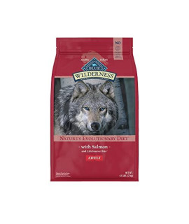 Blue Buffalo Wilderness High Protein, Natural Adult Dry Dog Food, Salmon 4.5-lb