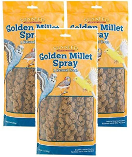 (3 Pack) Sun Seed company BSS10971 Small Bird Millet Spray Treats, 7-Ounce Per Pack