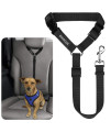 BWOGUE Pet Dog Cat Seat Belts, Car Headrest Restraint Adjustable Safety Leads Vehicle Seatbelt Harness