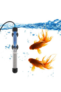 Mylivell Aquarium Heater Submersible Auto Thermostat Heater,Fish Tank Water Heater and Adjustable Temperature with Suction Cup-50W