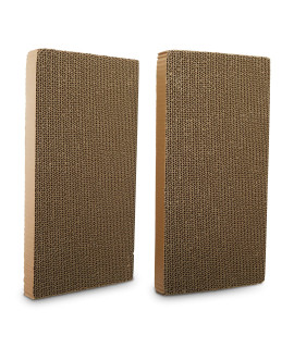EveryYay Scratchin' The Surface Double-Wide Cardboard Refills for Cat Scratchers, 18 L X 9 W X 1.75 H, Pack of 2