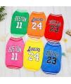 Dog Clothes Basketball Mesh Breathable T-Shirt,Pet Clothes Puppy Sportswear Spring/Summer Fashion Dog Shirt. (Red, X-Large)