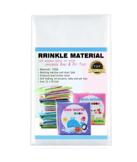 Zonon Noise Making Crinkle Paper Crinkle Material Noise Maker Plastic Film for Baby Dog Cat Toys Pet Supplies (51 x 78 Inch)