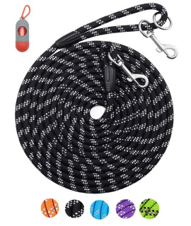 Long Dog Leash for Dog Training 10FT/16FT/30FT/50FT/100FT, Reflective Threads Check Cord Dog Leash, Heavy Duty Dog Lead for Large Medium Small Dogs Outside Walking, Playing, Camping, or Yard