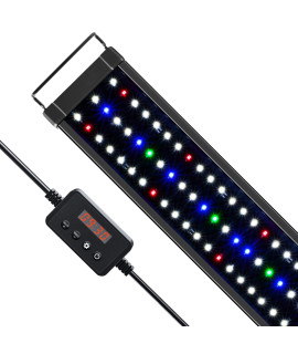NICREW ClassicLED Plus LED Aquarium Light with Timer, 18 Watts, for 24 to 30 Inch Fish Tank Light, Daylight and Moonlight Cycle, Brightness Adjustable