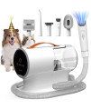 AIRROBO Dog Hair Vacuum & Grooming Kit, 12000Pa Strong Pet Grooming Vacuum, 2L Large Capacity for Shedding Grooming Hair, Quiet, 5 Pet Grooming Tools