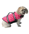 Doggy Life Jacket XXS Pink Polka Dot