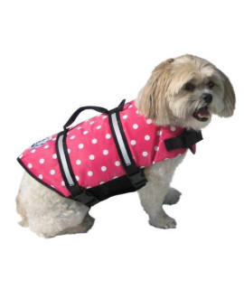 Doggy Life Jacket XXS Pink Polka Dot