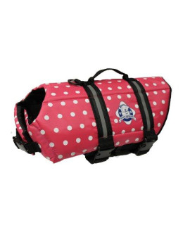 Doggy Life Jacket L Pink Polka Dot