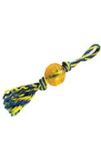 Rubber Ball with Rope Large 4"