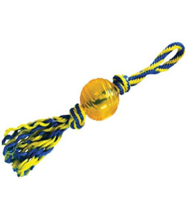 Rubber Ball with Rope Small 3"
