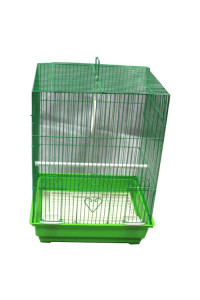 Iconic Pet - Flat Top Bird Cage - Medium - Green