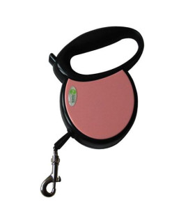 Iconic Pet - Medium Retractable Dog Leash with Side Cover Plates - Pink