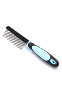 Iconic Pet - Single Sided Pin Comb - Blue