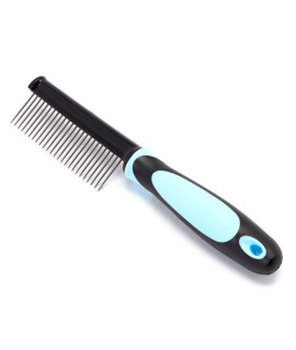 Iconic Pet - Single Sided Pin Comb - Blue
