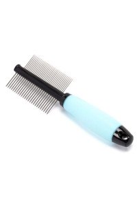 Iconic Pet - Double Sided Pin Comb - Blue