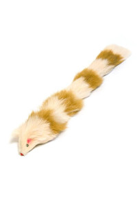 Iconic Pet - Brown/White Fur Weasel Toy