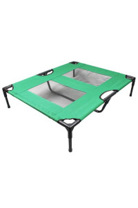 Iconic Pet - The Lazy Pet Cot - Dark Green - Xlarge