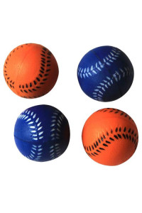 6 Pack Bouncing sponge softball - Blue/Orange - 12 Pieces