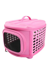 Iconic Pet - Deluxe Retreat Foldable Pet House - Pink